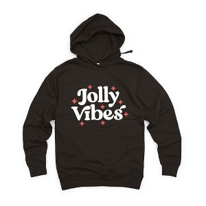 Simply Sage Market Women's Graphic Hoodie Retro Holly Jolly Vibes - 1 of 3