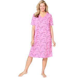 Catherines Plus Size Short Sleepshirt - 1 of 4