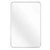 Serio Thin Frame Mirror,Rounded Corner Rectangular Decorative Mirrors,Bathroom Vanity Mirrors-The Pop Home - 2 of 4