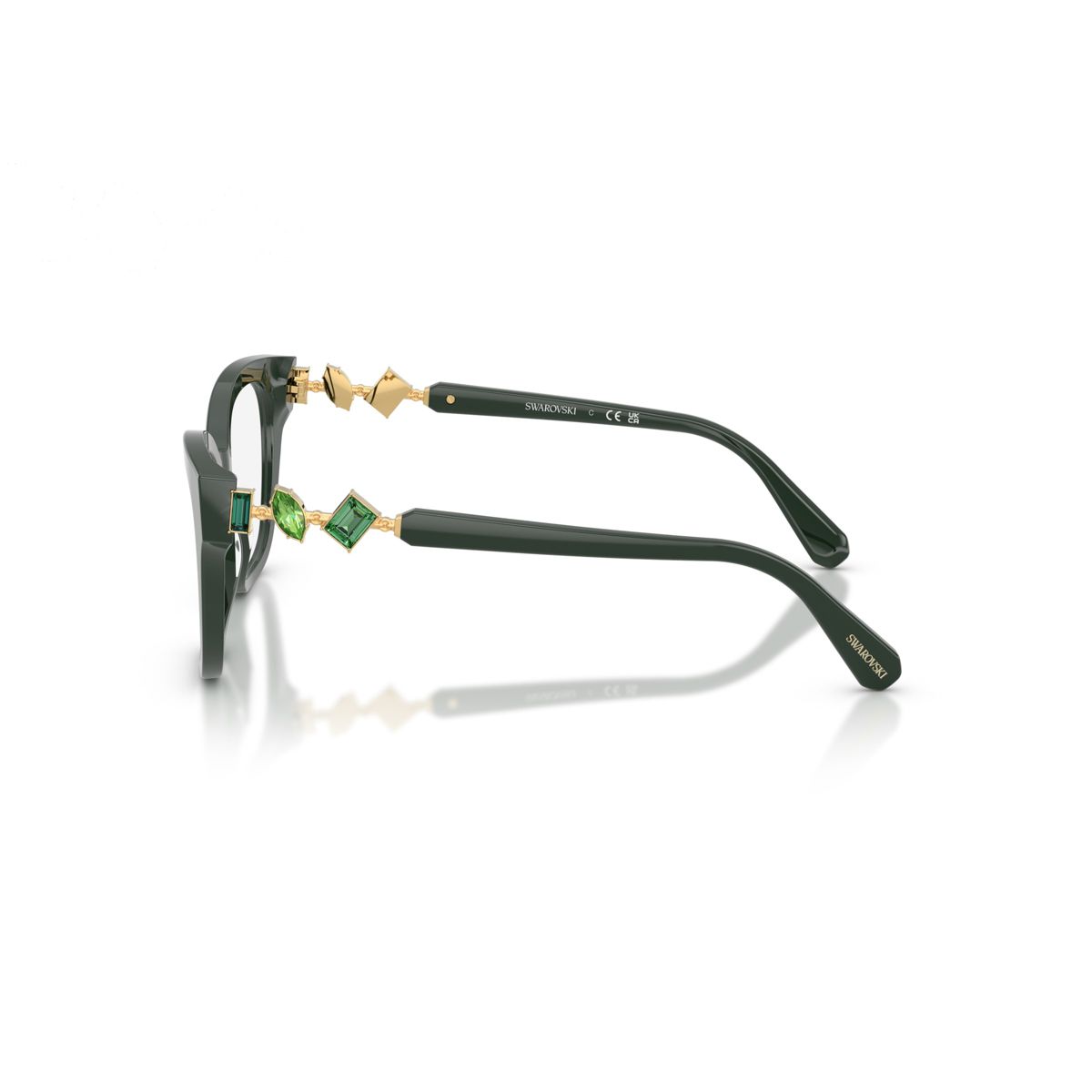 Swarovski SK2048 52mm Woman Square Eyeglasses Demo Lens Lens - thumbnail 9