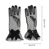 Unique Bargains Women's Lace Sunblock Mittens Black 1 Pair - 3 of 4