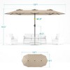 Sonkuki 15x9ft Double-Sided Patio Umbrella Aluminum with Large Canopy - 2 of 4