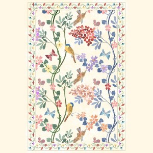 Fulvari Washable Floral Area Rug,Indoor Rug Soft Non-Slip Kitchen Rugs ...