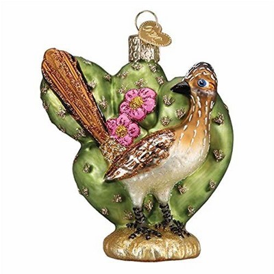 Old World Christmas Glass Blown Ornament, Roadrunner