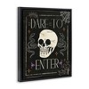 Stupell Industries Dare To Enter Phrase Black Floater Framed Canvas Wall Art - 3 of 4