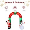 Karl Home 8ft  Inflatable Festive Arch with Santa Snowman Christmas Decoration - 4 of 4