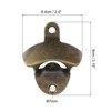 Unique Bargains Iron Wall Mounted Beer Soda Bottle Opener for Home Bar Party - 2 of 4