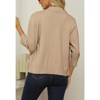 Women's 3/4 Sleeve Cropped Cardigan Sweater Open Front Short Shrugs Cardigans Lightweight Sweaters - 2 of 4