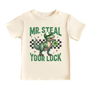 The Juniper Shop Mr. Steal Your Luck Dinosaur Toddler Short Sleeve Tee - 1 of 4
