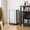 LunaLulinlk 13.2 Gal Stainless Steel Trash Can with Lock Device - 2 of 4