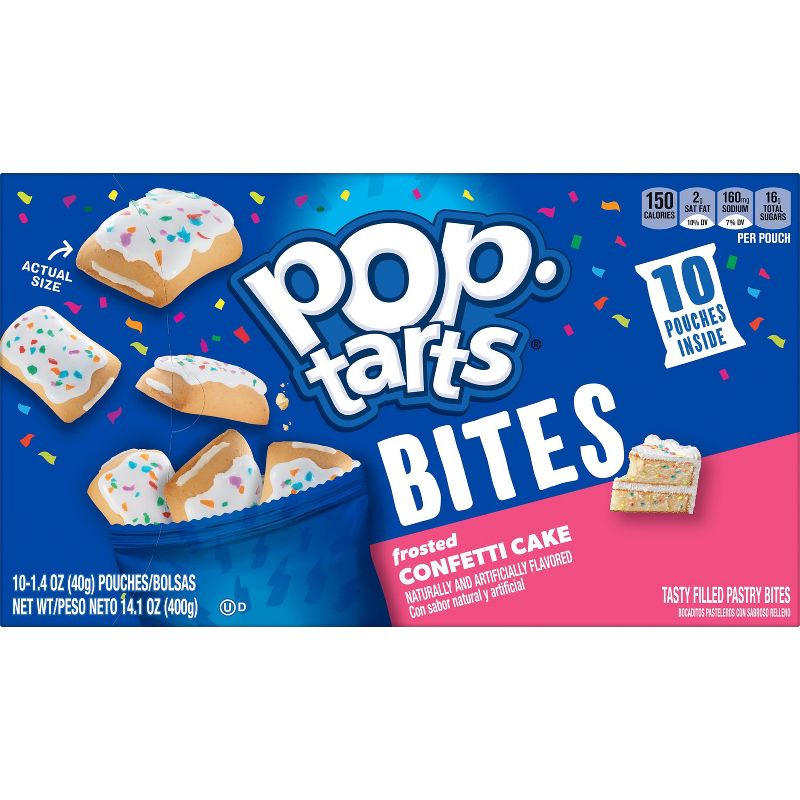 Pop-Tarts Bites Frosted Confetti Cake Pastries - 10ct / 14.1oz, 4 of 8