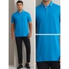 INSPIRE CHIC Men's Short Sleeve Contrast Color Summer Business Golf Polos - 4 of 4