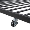 Full/Twin Size Metal Platform Bed Frame with Trundle Bed/ Drawers, House-Shaped Headboard Design 4S -ModernLuxe - 3 of 4