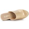 Allegra K Women's Espadrille Wedge Heel Wedge Sandals - 4 of 4