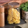 Cravings By Chrissy Teigen 5.75 Inch Glass Canister with Wood Lid - 2 of 4
