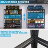 NicBex Metal Storage Rack,5-Layer Adjustable Storage Shelving Unit,Heavy-Duty Steel Moisture-Proof and Waterproof Storage Shelves,Black - 2 of 4