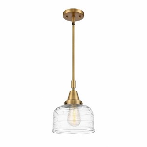 Bell - 1 Light Stem Hung Mini Pendant In Industrial Style-11.13 Inches Tall and 8 Inches Wide - 1 of 1