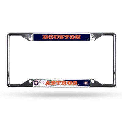 MLB Houston Astros View Chrome License Plate Frame