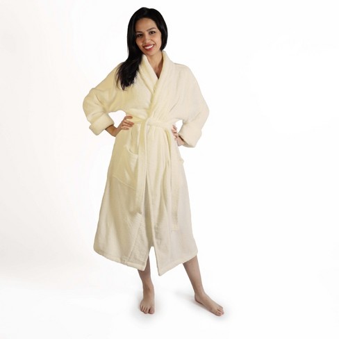 Women's Ultra-Absorbent Cotton Bathrobe by Blue Nile Mills - image 1 of 4