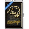 Trends International MLB Pittsburgh Pirates - Neon Helmet 23 Framed Wall Poster Prints - 3 of 4