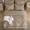 Bedsure Comforter Set – Solid Diamond Pintuck Design Bedding, Elegant and Soft Bed in a Bag for All Seasons - 4 of 4