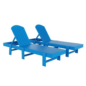 WestinTrends Dylan Classic Adirondack Poly Reclining Chaise Lounge (Set of 2pcs) - 1 of 4