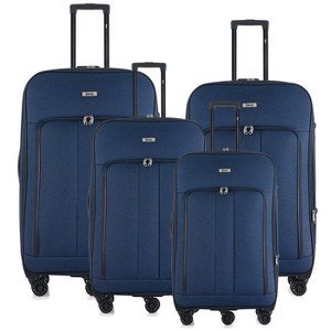 Sean Soft side Lightweight Expandable with 360° Dual Spinning Wheels and Combo Lock – Includes 32", 28", 24", 20" 4-Piece Luggage Set - 1 of 4