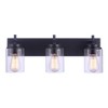 Craftmade Lighting Reeves 3 - Light Vanity in  Flat Black - 3 of 4