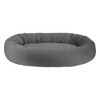 Arlee Home & Pet Orbit Orthopedic Chew Resistant Eco-Friendly Memory Foam Dog Bolster Bed - Gray - XL - 2 of 4