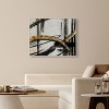 Art Remedy Golden Swirls Modern Minimal Abstracts Framed - 2 of 4