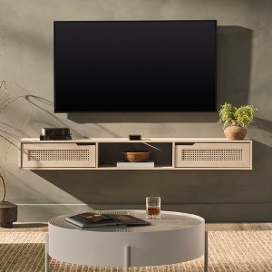 NicBex Modern TV Stand Rattan-Door TV Stand for TVs up to 80 Inches for Living Room, Bedroom - 1 of 4