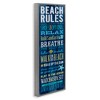 Stupell Industries Beach Rules Relax Breathe, 13" x 30" - 3 of 4