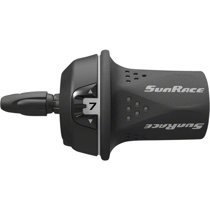 SunRace M21 Twist Shift 7 Speed Rear Light Action Shifter: Gray, 1 of 2