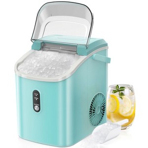 R.W.FLAME Nugget Countertop Ice Maker with Soft Chewable Ice, Pebble Portable Machine Scoop, Self-Cleaning, One-Click Operation, White/Black/Gray/Red/Green - 1 of 4