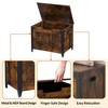 Storage Bench with 2 Safety Hinges, Retro Wooden Storage Chest 300LB Capacity, Ottoman Bench for Bedroom, Entryway, Living Room - 2 of 4