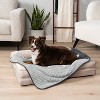 PetAmi Waterproof Dog Blanket, Leakproof Cat Throw, Plush Striped Reversible Blanket for Small Medium Large Pet - 4 of 4