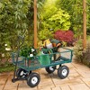 NAYSAYE Multi Purpose Hand Truck Dolly Heavy Duty Steel Mesh Cart with Cushioned Handle for Indoor and Outdoor Use, Green, 47.2"*17"*21" - 2 of 4