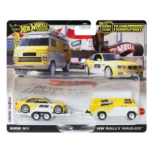 Hot Wheels BMW M3 & HW Rally Hauler Team Transport Premium - 1 of 4