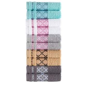 Kafthan Textile Multicolor Plaid Cotton Washcloths (Set of 10)
