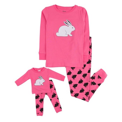 Matching Girl and Doll Rainbow Unicorn Pajamas – Leveret Clothing