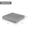 Aoodor Outdoor Chair Cushion, Fade-resistant Polyester, Removable Cover with Hidden Zipper,  Set of 2 - 2 of 4