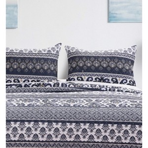 Greenland Home Fashions Native Indigo Sham, 20x26 Inches - 1 of 3