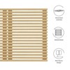 Modway Render Mid-Century Modern Wall-Mount Headboard in Oak, Queen (U.S. Standard) - 4 of 4
