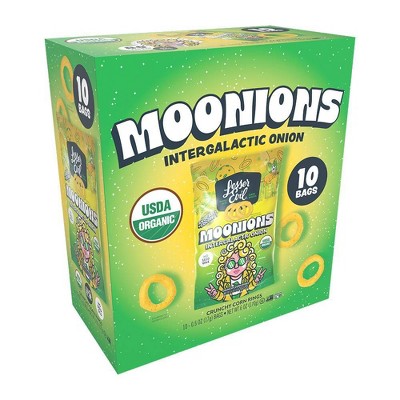 LesserEvil Moonions Snack Pack Puffs - 4.6oz/10ct