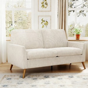 Dyonery 68" Loveseat Sofa,Comfy Couches for Living Room,Mid Century Modern Loveseat Sofa,Tool-Free Assembly Small Couches for Bedroom Office - 1 of 4