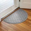 WaterHog 2'x3'3" Argyle Indoor/Outdoor Half Round Door Mat - 2 of 4