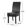 KWPZQEB Dining Chairs Set of 2, Rustic Dining Chair with Cushions and Upholstered, High Back Kitchen Side Chair with Wood Legs for Dining Room - 4 of 4