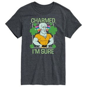 Men's - SpongeBob Squarepants - Charmed I'm Sure Handsome Squidward Short Sleeve Graphic T-Shirt - 1 of 4
