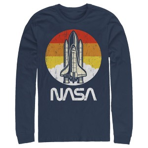 Men's NASA Sunset Retro Launch Long Sleeve Shirt - 1 of 3
