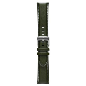 Pininfarina Watch Strap - Genuine Italian Leather 22mm Band for Pininfarina Hybrid Smart Watch - Green with Steel Buckle - 1 of 1